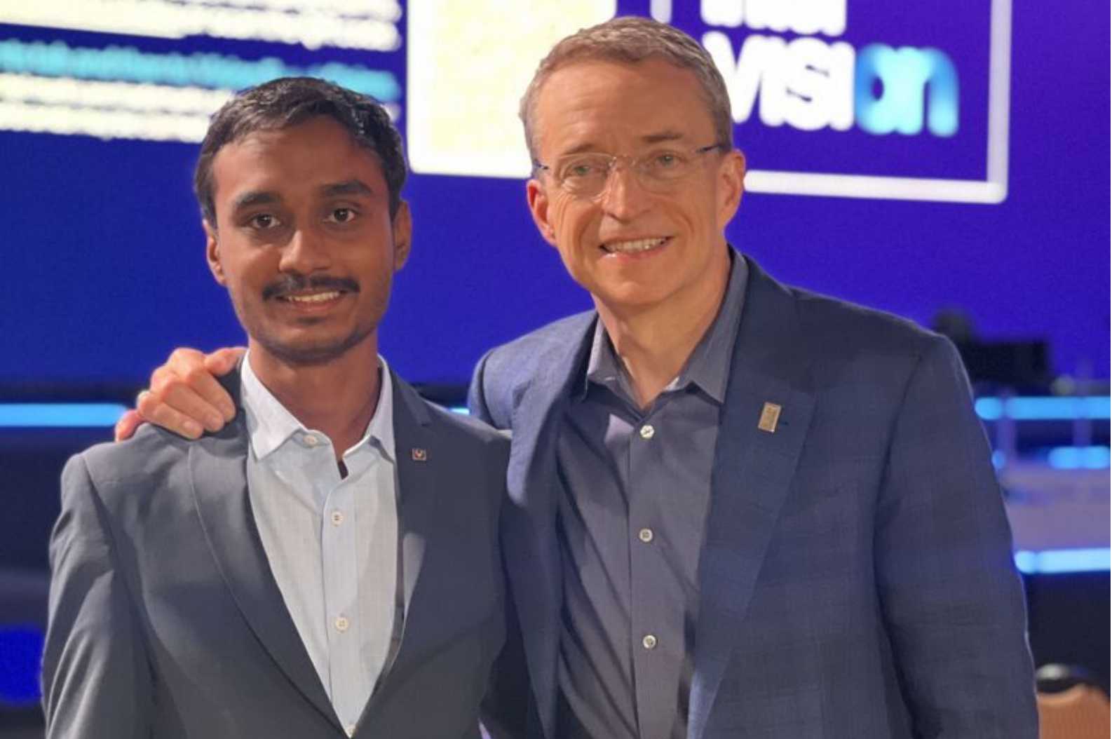 Rishi, our young tinker with Pat Gelsinger, CEO Intel