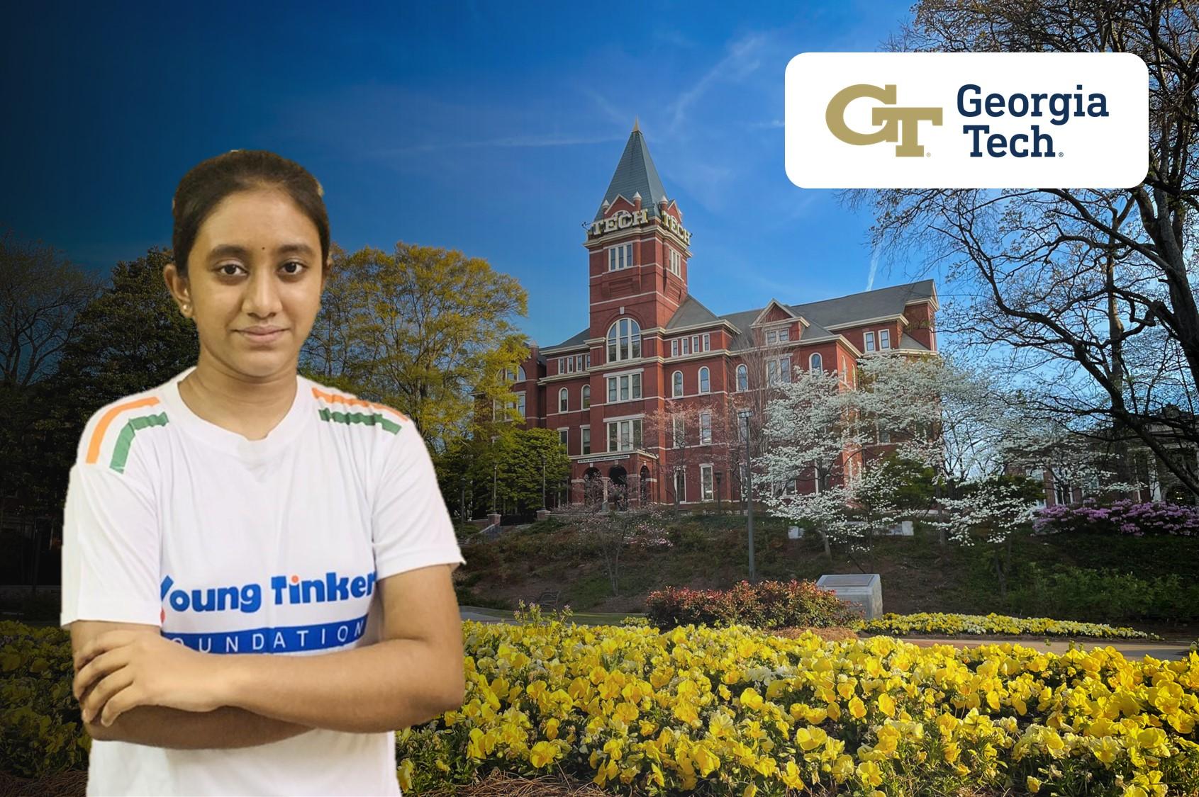 Akshara selected in Georgia Tech for her Undergrad in Mechanical Engg.