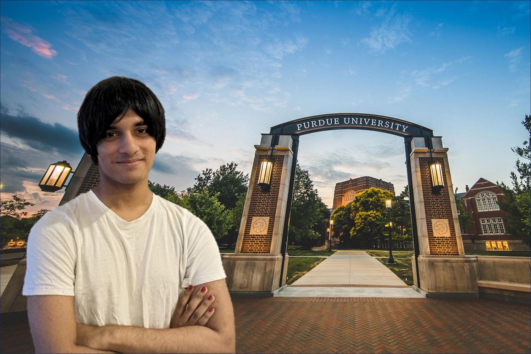 Siddhanth selected in Purdue University for Undergrad in Aerospace Engg.